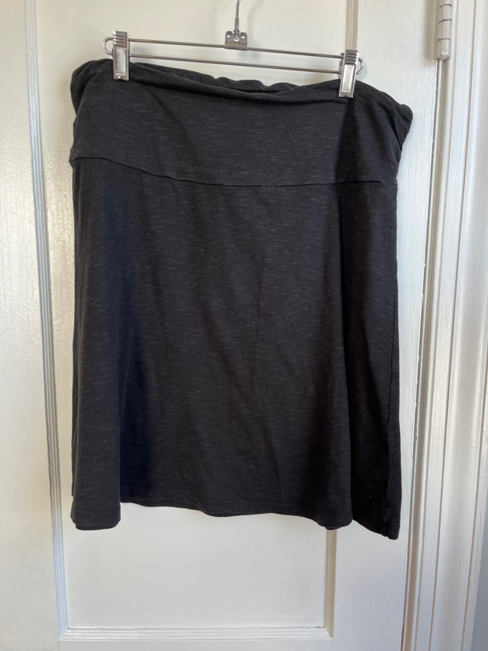 Toad&Co Charcoal Black A-Line Waist Skirt